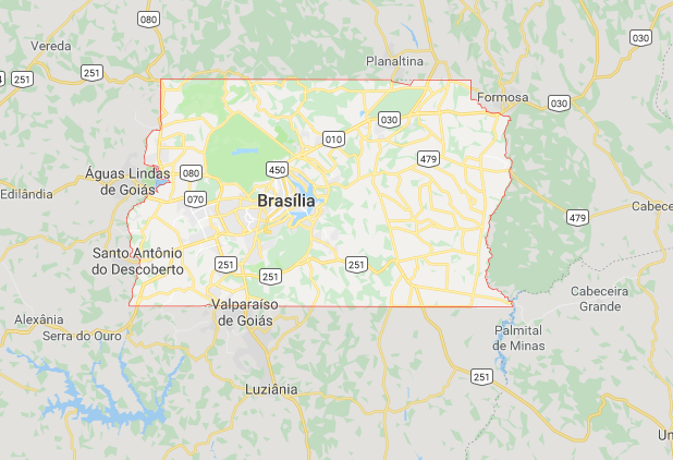 Mapa Brasília